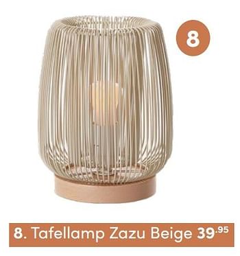 Aanbiedingen Tafellamp zazu beige - KidsDepot  - Geldig van 24/10/2021 tot 30/10/2021 bij Baby & Tiener Megastore
