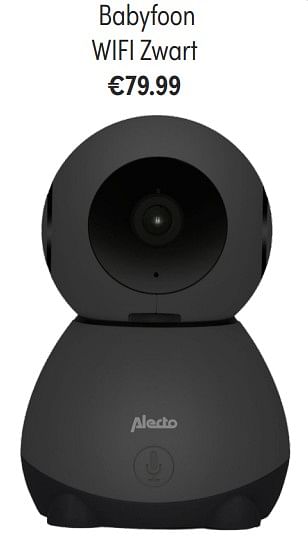 Aanbiedingen Alecto babyfoon wifi zwart - Alecto - Geldig van 24/10/2021 tot 30/10/2021 bij Baby & Tiener Megastore