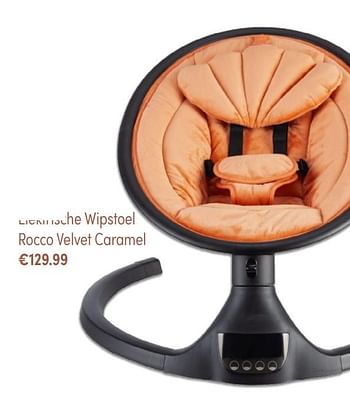 Aanbiedingen Elektrische wipstoel rocco velvet caramel - Xadventure - Geldig van 24/10/2021 tot 30/10/2021 bij Baby & Tiener Megastore