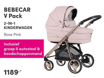 Aanbiedingen Bebecar v pack 2-in-1 kinderwagen - Bebecar - Geldig van 24/10/2021 tot 30/10/2021 bij Baby & Tiener Megastore