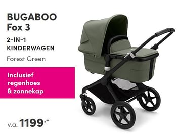 Aanbiedingen Bugaboo fox 3 2-in-1 kinderwagen - Bugaboo - Geldig van 24/10/2021 tot 30/10/2021 bij Baby & Tiener Megastore