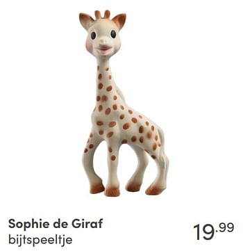 Aanbiedingen Sophie de giraf bijtspeeltje - Sophie de Giraf - Geldig van 24/10/2021 tot 30/10/2021 bij Baby & Tiener Megastore