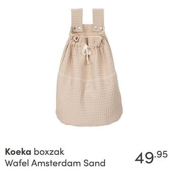 Aanbiedingen Koeka boxzak wafel amsterdam sand - Koeka - Geldig van 24/10/2021 tot 30/10/2021 bij Baby & Tiener Megastore