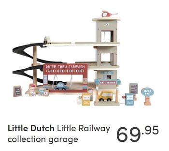 Aanbiedingen Little dutch little railway collection garage - Little Dutch - Geldig van 24/10/2021 tot 30/10/2021 bij Baby & Tiener Megastore