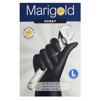 Aanbiedingen Marigold Huishandschoen Outdoor Zwart L - Geldig van 26/10/2021 tot 22/01/2022 bij Plein