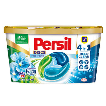 Aanbiedingen 8x Persil Discs Freshness by Silan Wasmiddel Capsules 13 stuks - Geldig van 26/10/2021 tot 19/01/2022 bij Plein