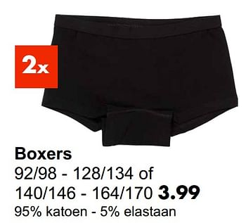 Aanbiedingen Boxers - Huismerk - Wibra - Geldig van 19/10/2021 tot 31/10/2021 bij Wibra