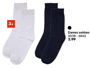 Aanbiedingen Dames sokken - Huismerk - Wibra - Geldig van 19/10/2021 tot 31/10/2021 bij Wibra