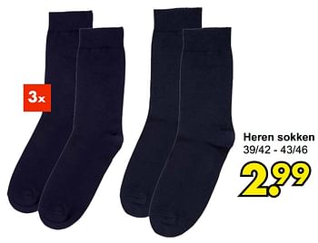 Aanbiedingen Heren sokken - Huismerk - Wibra - Geldig van 19/10/2021 tot 31/10/2021 bij Wibra