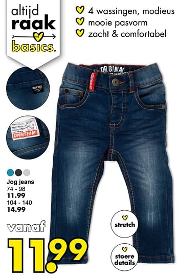Aanbiedingen Jog jeans - Huismerk - Wibra - Geldig van 19/10/2021 tot 31/10/2021 bij Wibra