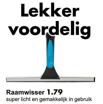 Aanbiedingen Raamwisser - Huismerk - Wibra - Geldig van 19/10/2021 tot 31/10/2021 bij Wibra