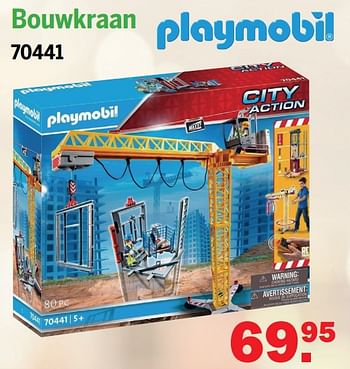 Aanbiedingen Bouwkraan 70441 - Playmobil - Geldig van 24/10/2021 tot 14/11/2021 bij Van Cranenbroek