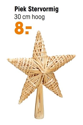 Aanbiedingen Piek stervormig - Huismerk - Kwantum - Geldig van 01/11/2021 tot 07/11/2021 bij Kwantum