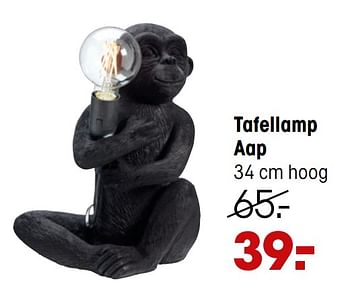 Aanbiedingen Tafellamp aap - Huismerk - Kwantum - Geldig van 01/11/2021 tot 07/11/2021 bij Kwantum