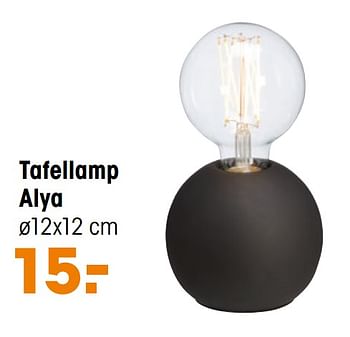 Aanbiedingen Tafellamp alya - Huismerk - Kwantum - Geldig van 01/11/2021 tot 07/11/2021 bij Kwantum