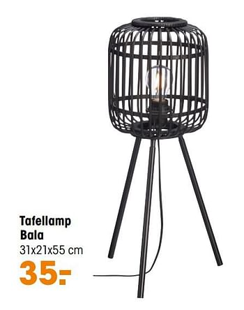 Aanbiedingen Tafellamp bala - Huismerk - Kwantum - Geldig van 01/11/2021 tot 07/11/2021 bij Kwantum