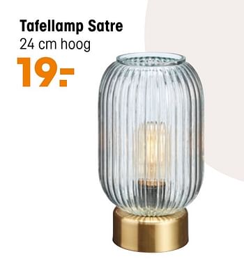 Aanbiedingen Tafellamp satre - Huismerk - Kwantum - Geldig van 01/11/2021 tot 07/11/2021 bij Kwantum