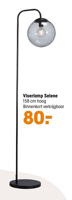 Aanbiedingen Vloerlamp selene - Huismerk - Kwantum - Geldig van 01/11/2021 tot 07/11/2021 bij Kwantum