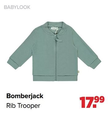 Aanbiedingen Bomberjack rib trooper - Baby look - Geldig van 25/10/2021 tot 04/12/2021 bij Baby-Dump
