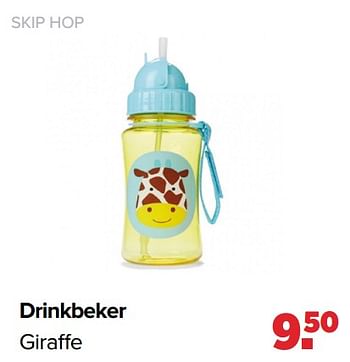 Aanbiedingen Drinkbeker giraffe - Skip Hop - Geldig van 25/10/2021 tot 04/12/2021 bij Baby-Dump