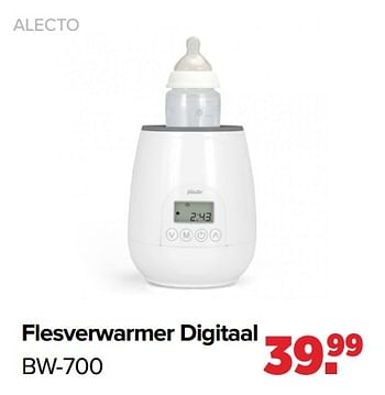 Aanbiedingen Alecto flesverwarmer digitaal bw-700 - Alecto - Geldig van 25/10/2021 tot 04/12/2021 bij Baby-Dump