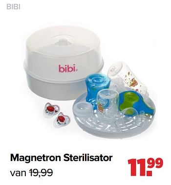 Aanbiedingen Magnetron sterilisator - Bibi - Geldig van 25/10/2021 tot 04/12/2021 bij Baby-Dump