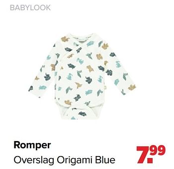 Aanbiedingen Romper overslag origami blue - Baby look - Geldig van 25/10/2021 tot 04/12/2021 bij Baby-Dump