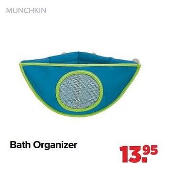 Aanbiedingen Bath organizer - Munchkin - Geldig van 25/10/2021 tot 04/12/2021 bij Baby-Dump