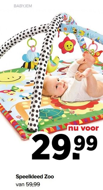 Aanbiedingen Speelkleed zoo - BabyJem - Geldig van 25/10/2021 tot 04/12/2021 bij Baby-Dump