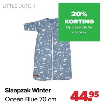Aanbiedingen Slaapzak winter ocean blue - Little Dutch - Geldig van 25/10/2021 tot 04/12/2021 bij Baby-Dump