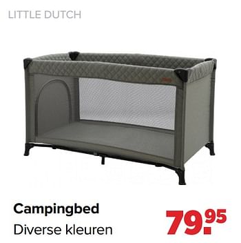 Aanbiedingen Campingbed - Little Dutch - Geldig van 25/10/2021 tot 04/12/2021 bij Baby-Dump