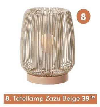 Aanbiedingen Tafellamp zazu beige - KidsDepot  - Geldig van 31/10/2021 tot 06/11/2021 bij Baby & Tiener Megastore