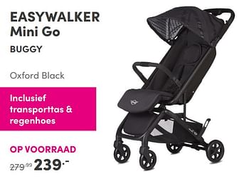 Aanbiedingen Easywalker mini go buggy oxford black - Easywalker - Geldig van 31/10/2021 tot 06/11/2021 bij Baby & Tiener Megastore