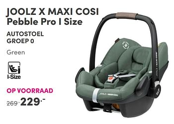 Aanbiedingen Joolz x maxi cosi pebble pro i size autostoel groep 0 green - Joolz - Geldig van 31/10/2021 tot 06/11/2021 bij Baby & Tiener Megastore