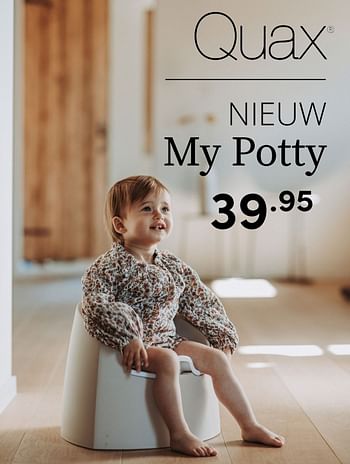 Aanbiedingen Nieuw my potty - Quax - Geldig van 31/10/2021 tot 06/11/2021 bij Baby & Tiener Megastore