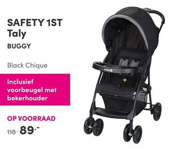 Aanbiedingen Safety 1st taly buggy black chique - Safety 1st - Geldig van 31/10/2021 tot 06/11/2021 bij Baby & Tiener Megastore