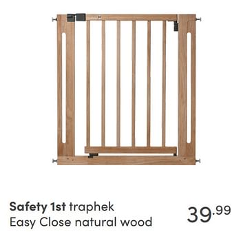 Aanbiedingen Safety 1st traphek easy close natural wood - Safety 1st - Geldig van 31/10/2021 tot 06/11/2021 bij Baby & Tiener Megastore