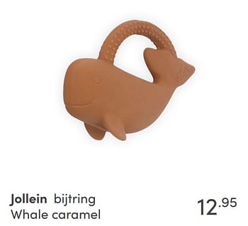 Aanbiedingen Jollein bijtring whale caramel - Jollein - Geldig van 31/10/2021 tot 06/11/2021 bij Baby & Tiener Megastore