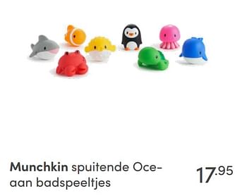 Aanbiedingen Munchkin spuitende oceaan badspeeltjes - Munchkin - Geldig van 31/10/2021 tot 06/11/2021 bij Baby & Tiener Megastore