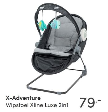 Aanbiedingen X-adventure wipstoel xline luxe 2in1 - Xadventure - Geldig van 31/10/2021 tot 06/11/2021 bij Baby & Tiener Megastore
