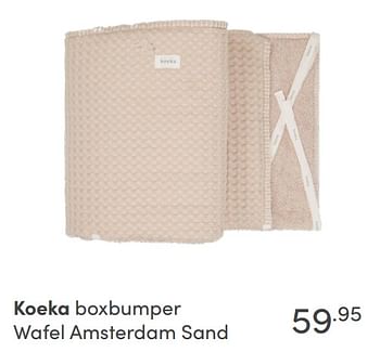 Aanbiedingen Koeka boxbumper wafel amsterdam sand - Koeka - Geldig van 31/10/2021 tot 06/11/2021 bij Baby & Tiener Megastore