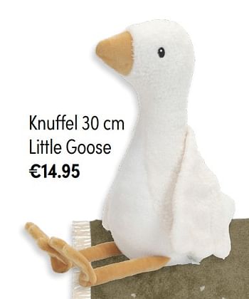 Aanbiedingen Knuffel little goose - Huismerk - Baby &amp; Tiener Megastore - Geldig van 31/10/2021 tot 06/11/2021 bij Baby & Tiener Megastore