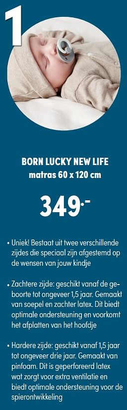 Aanbiedingen Born lucky new life - Born Lucky - Geldig van 31/10/2021 tot 06/11/2021 bij Baby & Tiener Megastore