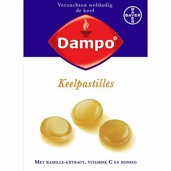 Aanbiedingen Dampo Keelpastilles Honing-Vitamine C 24 pastilles - Geldig van 31/10/2021 tot 22/01/2022 bij Plein