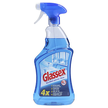 Aanbiedingen 12x Glassex Glas&Multi Schoonmaakspray 750 ml - Geldig van 04/10/2021 tot 22/01/2022 bij Plein