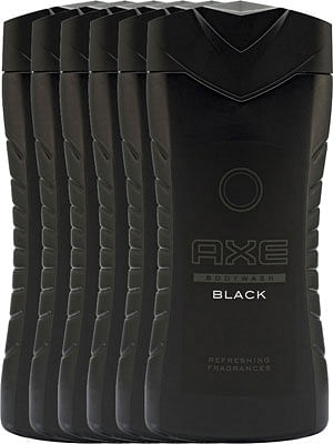 Aanbiedingen Axe Black Douchegel Voordeelverpakking 6x250ml - Geldig van 07/10/2021 tot 06/11/2021 bij Drogisterij.net