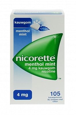 Aanbiedingen Nicorette kauwgom menthol mint 4mg - Geldig van 08/10/2021 tot 25/12/2021 bij Drogisterij.net