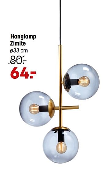 Aanbiedingen Hanglamp zimite - Huismerk - Kwantum - Geldig van 07/11/2021 tot 21/11/2021 bij Kwantum