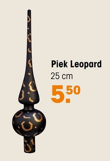 Aanbiedingen Piek leopard - Huismerk - Kwantum - Geldig van 07/11/2021 tot 21/11/2021 bij Kwantum