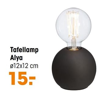 Aanbiedingen Tafellamp alya - Huismerk - Kwantum - Geldig van 07/11/2021 tot 21/11/2021 bij Kwantum